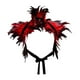 thumbnail image 4 of Capa de plumas artificiales decorativa cómoda y fácil de llevar decoración para el hombro Rojo, 4 of 9