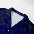 thumbnail image 5 of Hessimy Mens Short Sleeve Button Down Shirt Lightweight Wrinkle Free Untucked Dress Shirts(Dark Blue,XL), 5 of 9