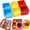 Square(Blue+Yellow+Red), variant on Lunch Box Dividers for Bento Box Containers Accessories(/Red/Blue)