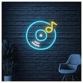 thumbnail image 2 of Letrero De Neón Con Forma Disco Vinilo, Ideal Para Decorar Paredes Tiendas Y Discotecas Brillo Ajustable 38cm, 2 of 3