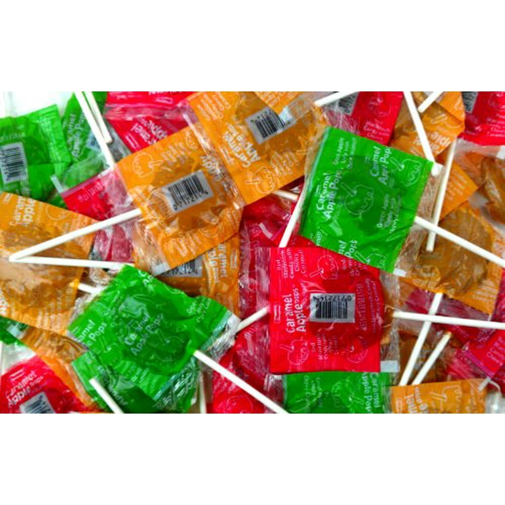 Tootsie Caramel Apple Pops Assorted Orchard Flavors, 5lbs Bulk