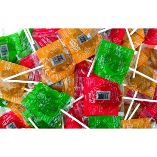 Tootsie Caramel Apple Pops Assorted Orchard Flavors, 5lbs Bulk