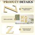 thumbnail image 3 of Uxcell 7.87 Inch 3D Acrylic Alphabet Mirror Wall Stickers Letter Z Self Adhesive Letter Sign for Home Decoration Light Gold, 3 of 7