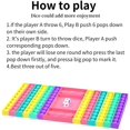 thumbnail image 4 of Big Jumbo Pop Its It Fidget Gigante Mega Push Bubble Popit Poppet Popper Figet Grande Enorme Rainbow Poppit Pop-It Popet Juego Tablero de ajedrez Sensory Figette para niños Adultos Adepaton WMCH-427, 4 of 7