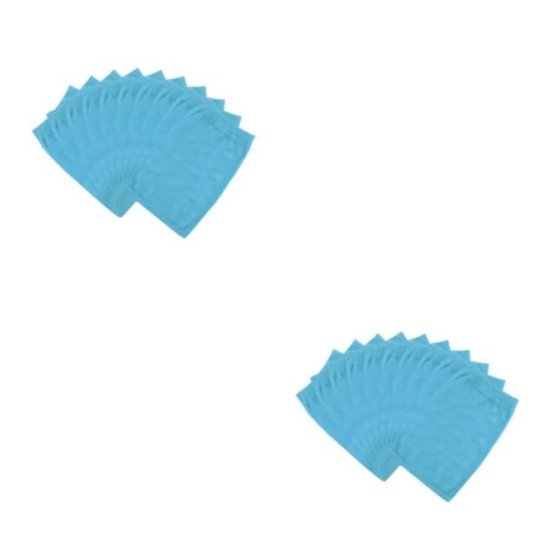 Billuyoard filtro de malla herramienta de limpieza de red de nylon suministros para piscinas ahorro de espacio práctico filtros de polvo blanco Azul/10 Piezas 2Conjunto