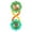 Multicolor, variant on Bright Starts Rattle & Shake BPA-Free Baby Barbell Toy, Green, For Ages Newborn +