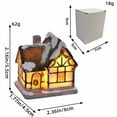 thumbnail image 2 of AmaMary Christmas Village Sets LED Lighted Christmas Village Houses Figurines for Christmas Tree Decorations Vintage Christmas Village Collection for Christmas Holiday Home Decorations, 2 of 5