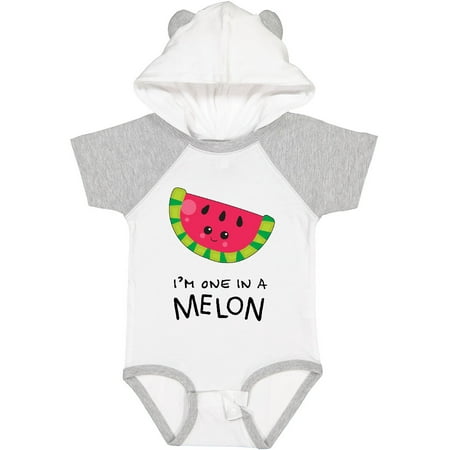 

Inktastic I m One in a Melon Watermelon Humor Gift Baby Boy or Baby Girl Bodysuit