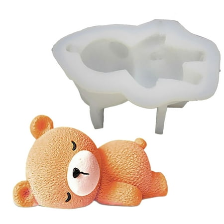 

3D Bear Silicone Molds Resin Clay Molds Pudding Chocolate Cake Molds Baking Tools