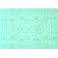 thumbnail image 1 of Ahgly Company Indoor Rectangle Oriental Light Blue Traditional Area Rugs, 7' x 9', 1 of 4