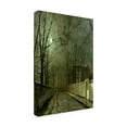 thumbnail image 3 of Trademark Fine Art John Grimshaw Silver Moonlight, 1880 Canvas Wall Art - 30x47, 3 of 5