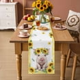 thumbnail image 2 of Sunflower Pig Table Runner 90 Inches, Summer Eucalyptus Yellow Plaid Bed Runner Dresser Scarves Tabletop for Indoor Outdoor Parties/Ceremony/Banquet, 13" x 90", 2 of 9