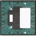 thumbnail image 2 of Metal Light Switch Plate Outlet Cover (French Victorian Frame - Single Toggle Single Rocker), 2 of 2