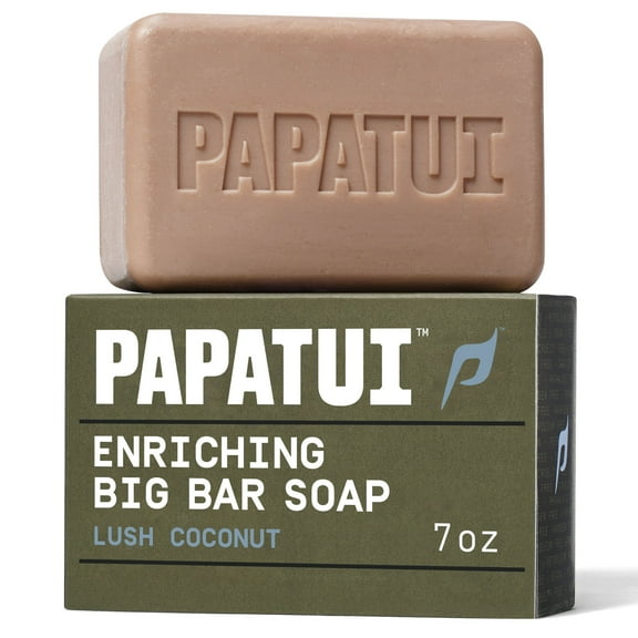 Papatui Enriching Men's Bar Soap, Lush Coconut, 7oz