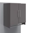 thumbnail image 1 of Systembuild Evolution Camberly 2 Door Wall Cabinet with Hanging Rod, Graphite Gray, 1 of 9