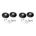 thumbnail image 1 of Sonducket 2x Luggage Suitcase Wheels Flexible Wear Caster  Swivel Resistant Black 2piezas 45 mm x 18 mm, 1 of 1