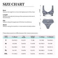 thumbnail image 6 of Daiia Navy Blue And White Stripes Women's Bikini Set Two Piece Swimsuit High Waisted Bikini Adjustable Straps Bikini Perfect for Beach, Pool, and Summer Vacation-X-Large, 6 of 9