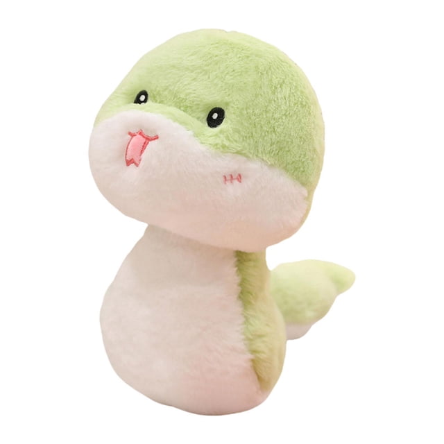 HILABEE Chinese New Year Snake Toy Collection Statue Gift Snake Stuffed Animal green 24cm