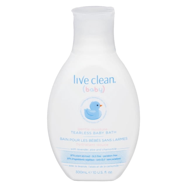 Live Clean Bain pour Bébés Sans Larmes Hydratant Doux