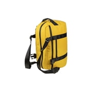 Tucano Weekender bag in rubberized material that converts to a backpack Yellow