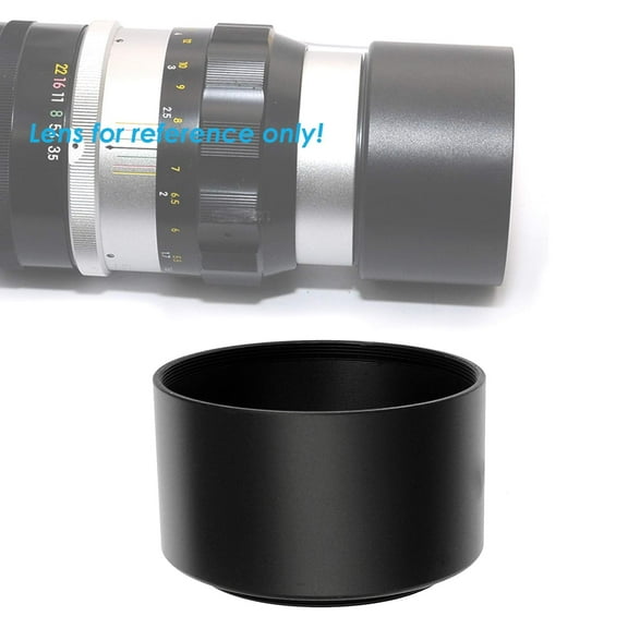 37mm Telephoto Lens Hood, 37mm Lens Hood for Canon Fuji Leica Leitz Nikon Olympus Panasonic Pentax Sony Lens, 37mm Tele Screw-in Lens Hood