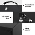 thumbnail image 5 of Fire Resistant Safe Box with Key Lock for Home Office Security Storage 13.2 x 11 x 4 Inch Black Bestseling, 5 of 6