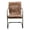 Brown, variant on Moe's Home Collection Ansel Arm Chair Grazed Brown Leather-Set Of Two