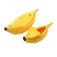 thumbnail image 1 of Cute Banana Cat Bed Soft Banana Cat Bed with Half Open Lid Pet Supplies in All Seasons for Rabbit Small Dogs, 1 of 8
