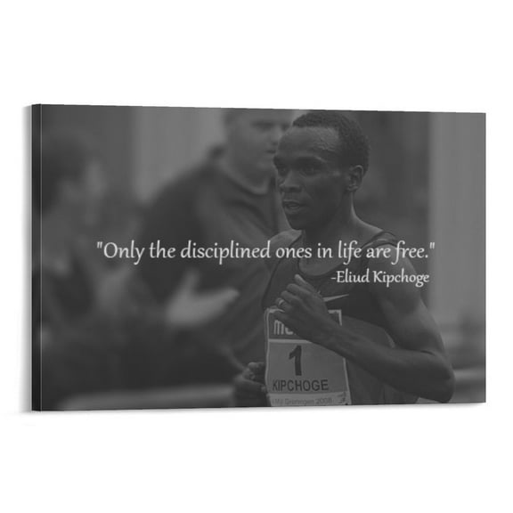 Eliud Kipchoge Canvas Poster Canvas Art Poster and Wall Art Picture Print Modern Family bedroom Decor Posters 20x30inch(50x75cm)