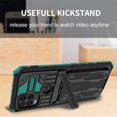 thumbnail image 5 of SaniMore for Motorola G Stylus 5G 2021 Camera Protection Case, Rugged PC Back & TPU Bumpers Cover with Invisible Sliding Card Slot & Kickstand Upgraded Military Shockproof Protective Shell, Darkgreen, 5 of 9