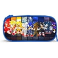 thumbnail image 3 of Hyper Sonic The Hedgehog Pencil Pen Case WidePen Bag Blue, 3 of 4