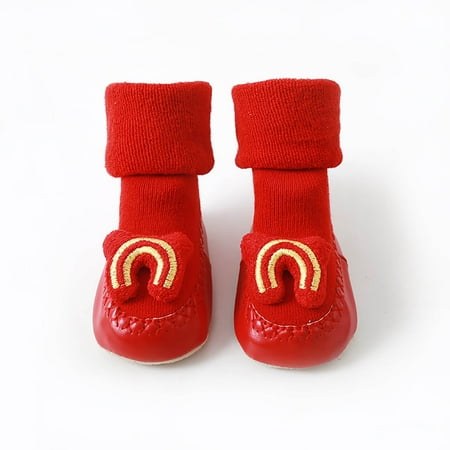 

Cathalem Toddler Canvas Slip on Shoes Cute Children Toddler Autumn And Winter Boys And Girls Socks Shoes Flat 7t Shoes Girls A 0 Months