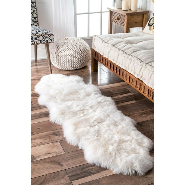 nuLOOM HandMade Due Sheepskin Area Rug