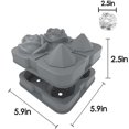 thumbnail image 2 of Ice cube tray Silicone rose ice mold Diamond ice cube mold includes funnel and clip, 2 of 5