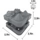 thumbnail image 2 of Bandeja para cubitos de hielo, molde de silicona para cubitos de hielo con forma de rosa, molde para cubitos de hielo con forma de diamante, incluye embudo y Clip, 2 of 5