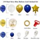 thumbnail image 2 of Royal Blue Gold Balloons Garland Arch Kit, Royal Blue Metallic Gold White Balloons with Star Foil Balloons for Graduation Birthday Baby Shower, 2 of 4