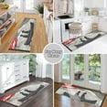 thumbnail image 6 of Yayeee Runner Rug for Bedroom 2'x6' Machine Washable Hallway Non Slip Mat, Black Illusionary Boat, 6 of 8