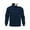 Navy, variant on APEXFWDT Men's Quarter-Zip Pullover Stand Collar Long Sleeve Sweatshirt Solid Color Casual Top with Kangaroo Pocket for Weekend Hikes