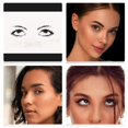 thumbnail image 2 of 4 Sheets Face Tattoo Sticker Metallic Shiny Temporary Water Transfer Tattoo for Professional Make Up Dancer Costume Parties, Shows Gold Glitter, 2 of 4