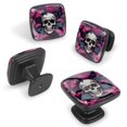thumbnail image 2 of 4 Pcs Cabinet Handle Drawer Pulls Skull Butterfly Knobs with Screws Square Furniture Office Cabinet Knob Decoration, 2 of 7