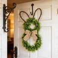 thumbnail image 1 of Dvkptbk Easter Bunny Wreaths for Front Door, 19.6 Inch Artificial Spring Flowers Wreath with Rabbit Ears and Bow for Wall Window Fireplace Summer Farmhouse Holiday Home Decor, 1 of 8