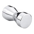 thumbnail image 2 of Poignée de Porte en Verre Simple en Alliage d'Aluminium Dos à Dos pour Meubles Maison Hôtel Bouton Surface Lisse Extracteur Poignée Double Face Matériel Cône/argent, 2 of 9