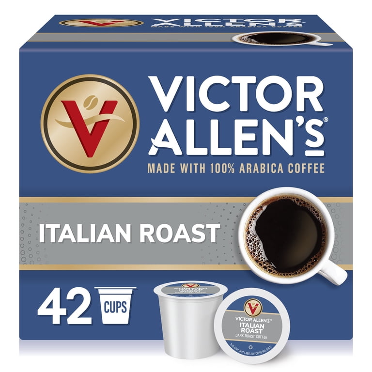 Victor Allen's Dark Roast Italian Coffee, 80 K-Cup Brewer Pods