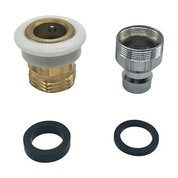 Snap Coupling Faucet Adapter for Male 15/16-27 or Female 55/64-27 to Male 3/4 Garden Hose Compatible with Portable Washing Machines Dishwashers Humidifiers
