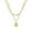 A, variant on UP to 65% Off SMihono Necklaces for Women Gold Plated Chain Necklace For Women Hexagon Letter Pendant Layering Necklace
