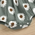 thumbnail image 6 of Penkiiy Summer Baby Girls Daisy Straps Sleeveless Jumpsuit Casual Bodysuit Clothes Gifts for Baby Girls for 6-12 Months Kids Gray on Sale, 6 of 9