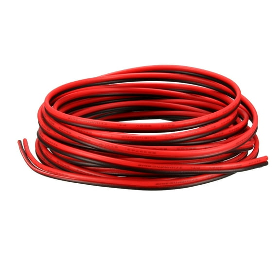 Extension Cable Wire Cord 2pin 22 AWG Parallel Wire 3 Meters Length Red Black