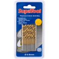 thumbnail image 3 of SupaTool Titanium Coated HSS Drill Bits (Pack of 10), 3 of 6