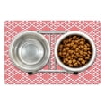 thumbnail image 1 of Ethnic Pet Mat for Food and Water, Traditional Russian Slavic Stitch Pattern in Graphic Needlework Style Design, Non-Slip Rubber Mat for Dogs and Cats, 18" X 12", by Ambesonne, 1 of 2