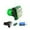 Green, variant on Square Push Button Illuminated 12V LED Lamp Built-in Microswitch
